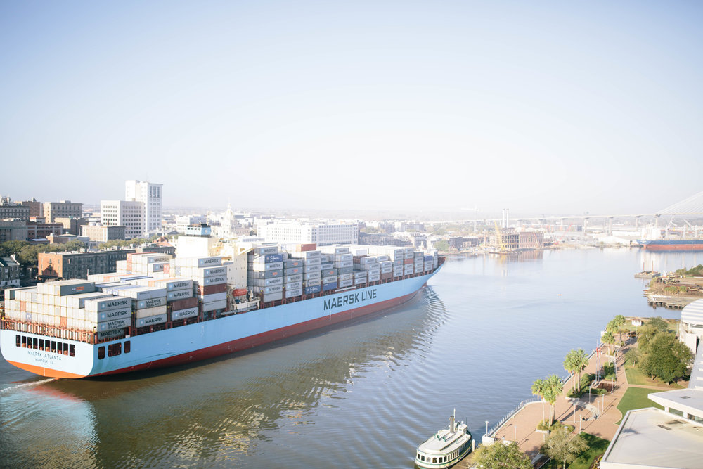 cargo ship savannah ga port city