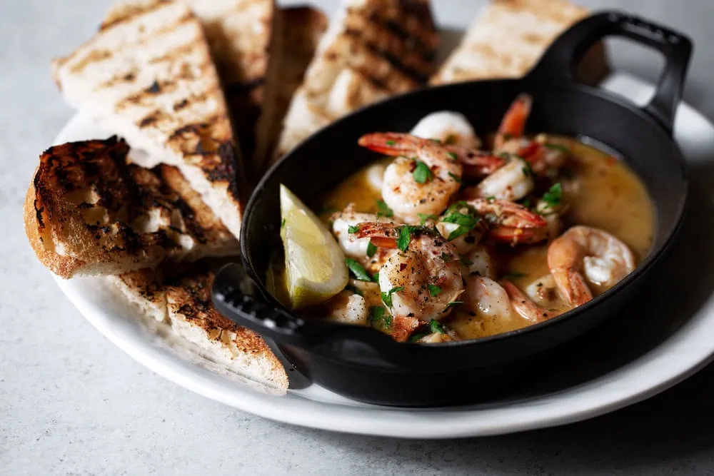 shrimp scampi toasts tapas recipe