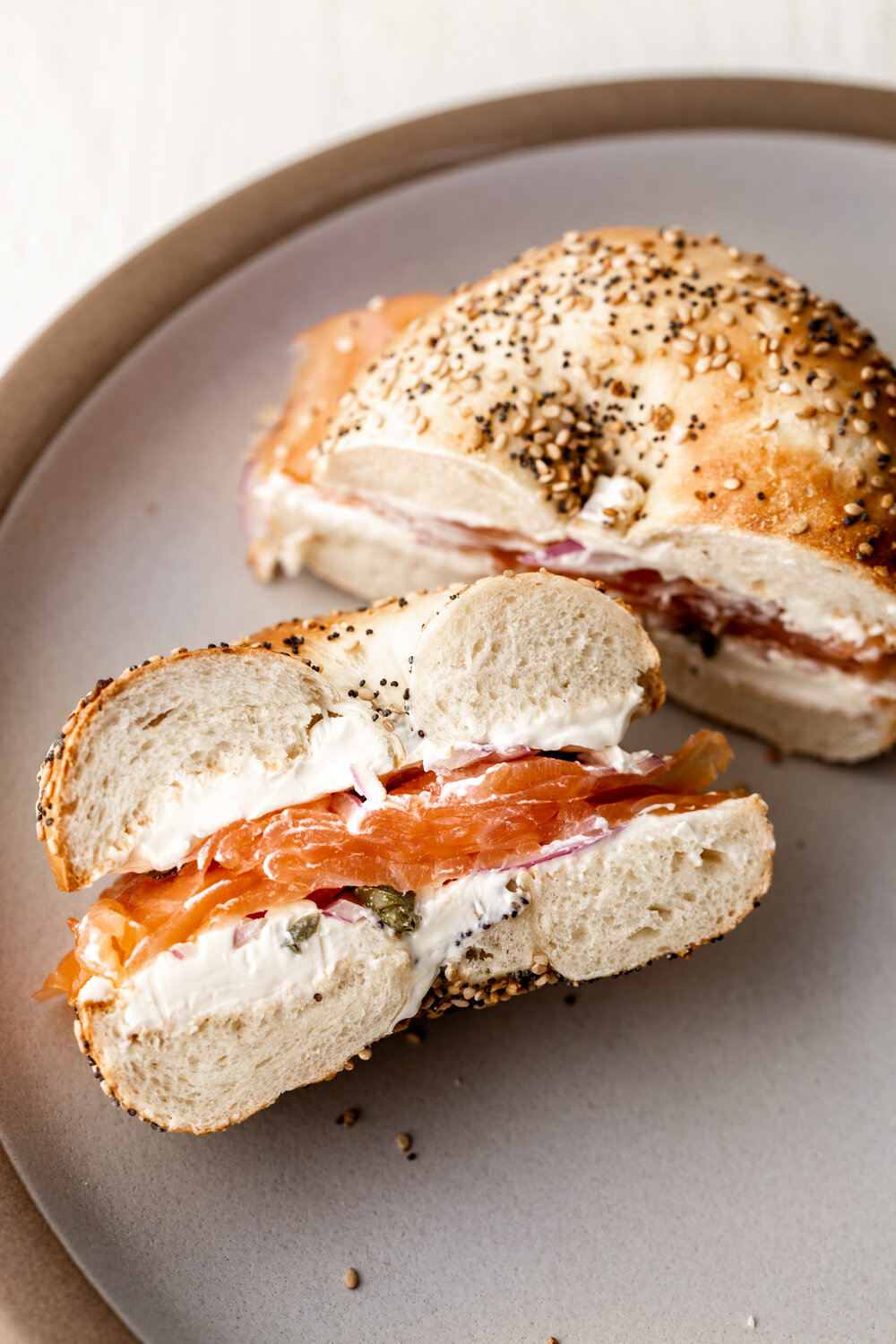 classic smoked salmon bagel combo from cooking with cocktail rings