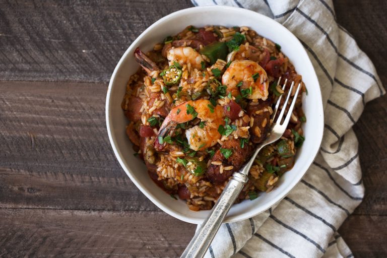 Creole Jambalaya Cooking with Cocktail Rings