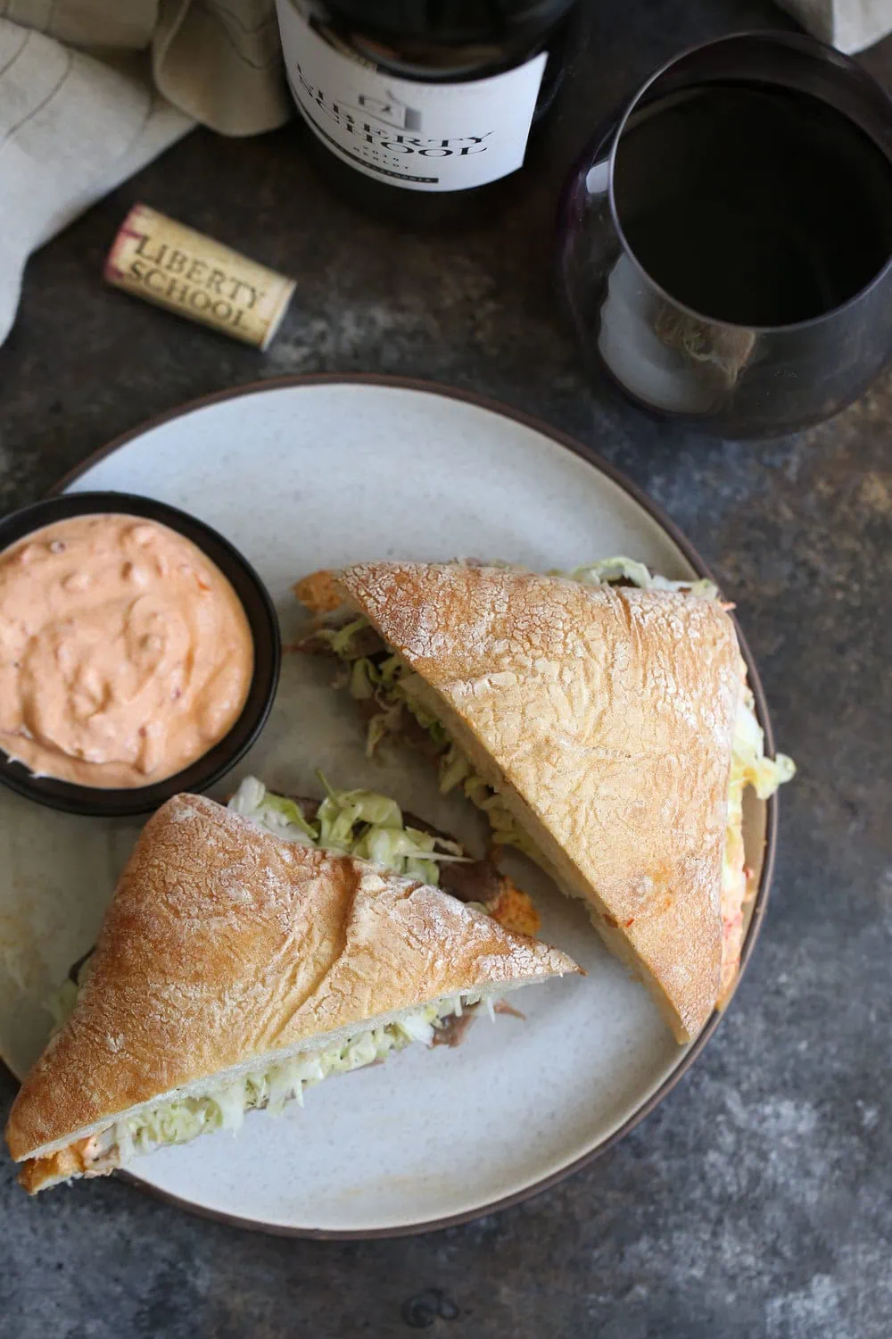lamb sandwich