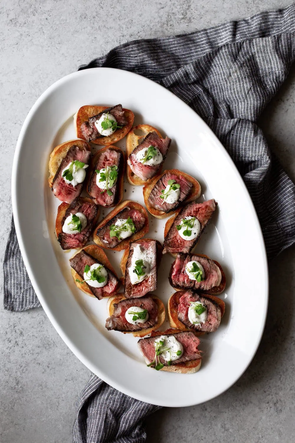 grilled ribeye steak and boursin cheese crostini recipe from cooking with cocktail rings food
