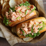 mini lobster rolls with spicy mayo and ponzu.