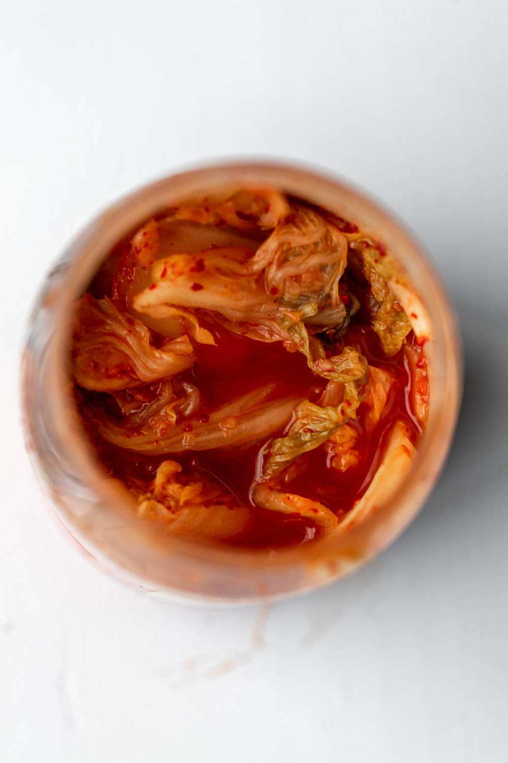 kimchi in a jar