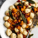 fall gnocchi with butternut squash, brown butter, pancetta and sage.
