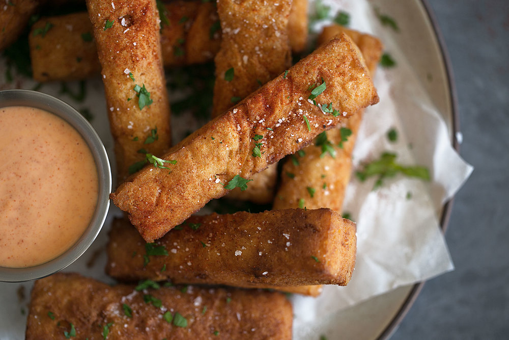 closeup chickpea fritters