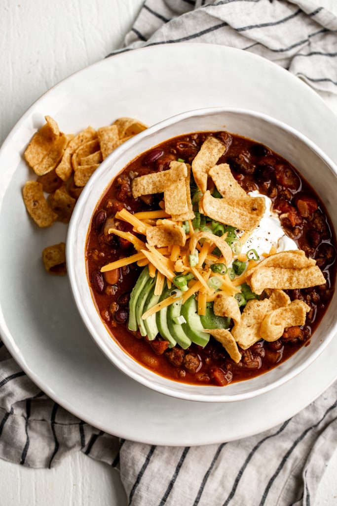 Classic Beef Chili with fritos