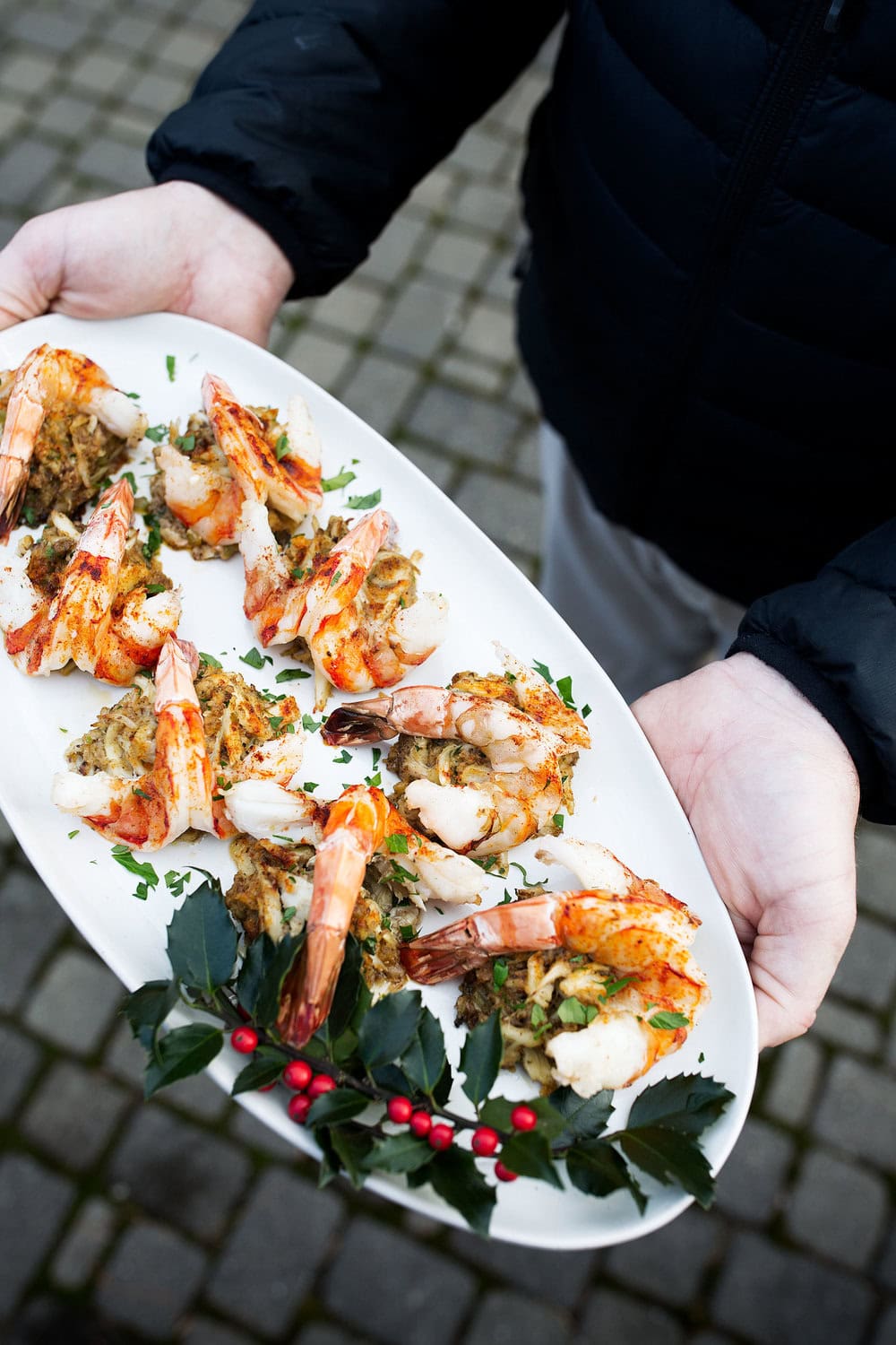 baked stuffed shrimp recipe from cooking with cocktail rings