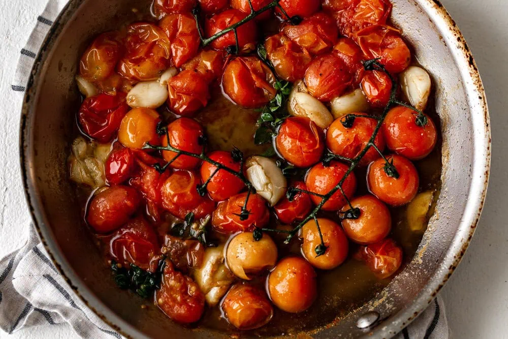 Roasted Tomato Risotto sautéed tomatoes
