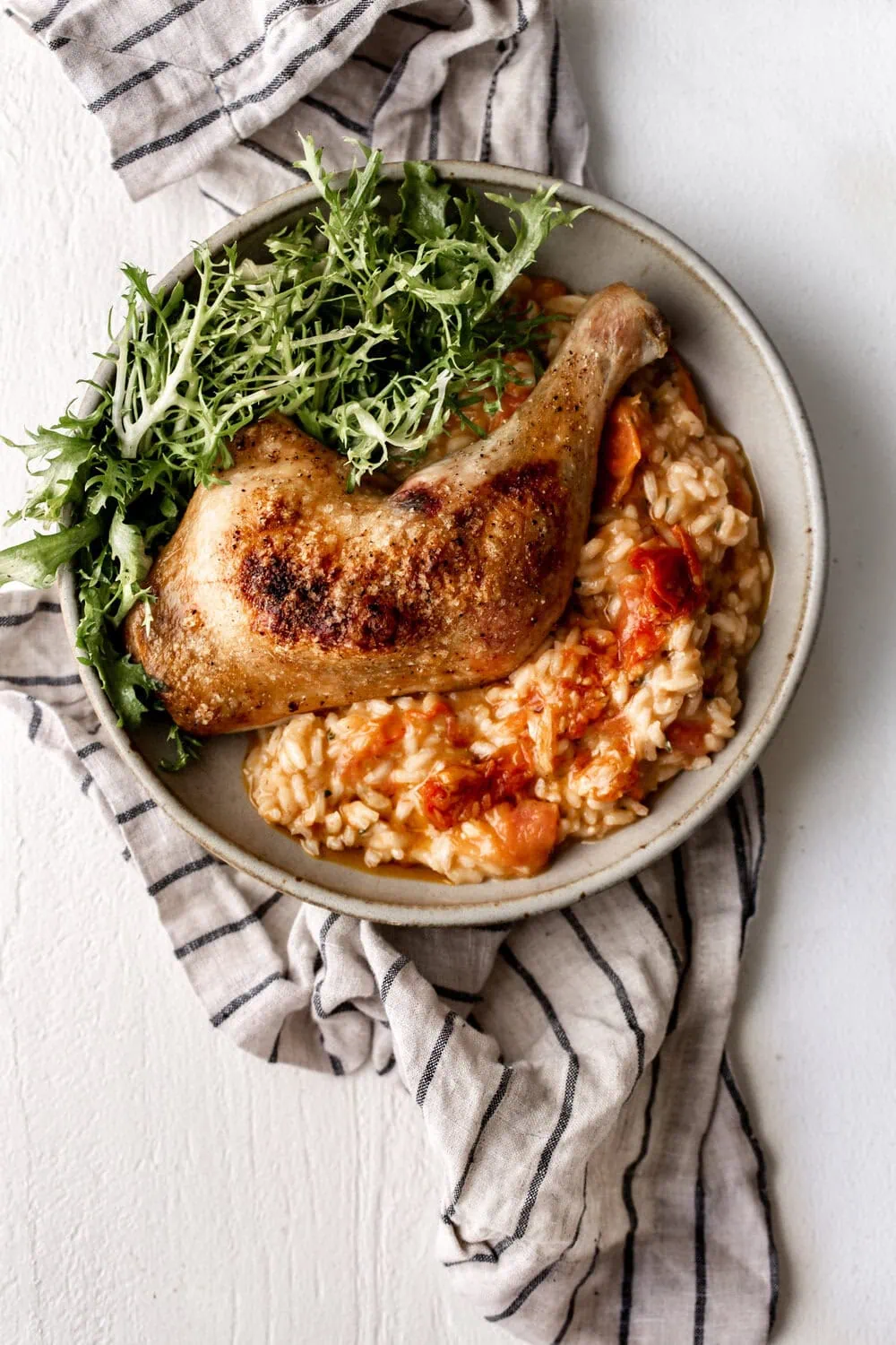 Roasted Tomato Risotto recipe from cooking with cocktail rings