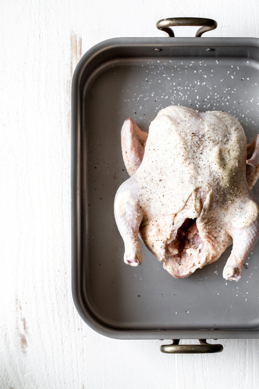 seasoned whole chicken.