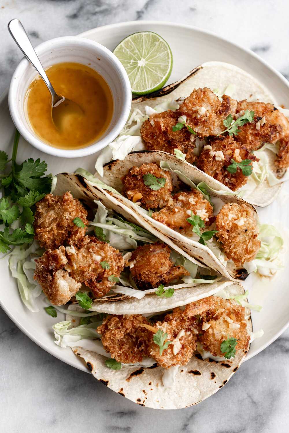 coconut shrimp tacos with habanero lime butter recipe from cooking with cocktail rings