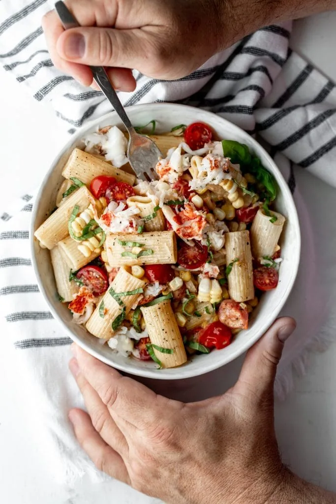 Summer Lobster and Corn Rigatoni