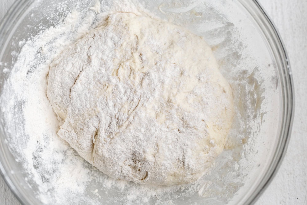 homemade pizza dough ingredient shot cooking with cocktail rings