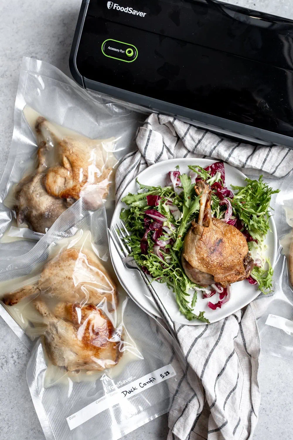 Confit duck legs recipe from cooking with cocktail rings