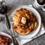 Diner style buttermilk pancakes.
