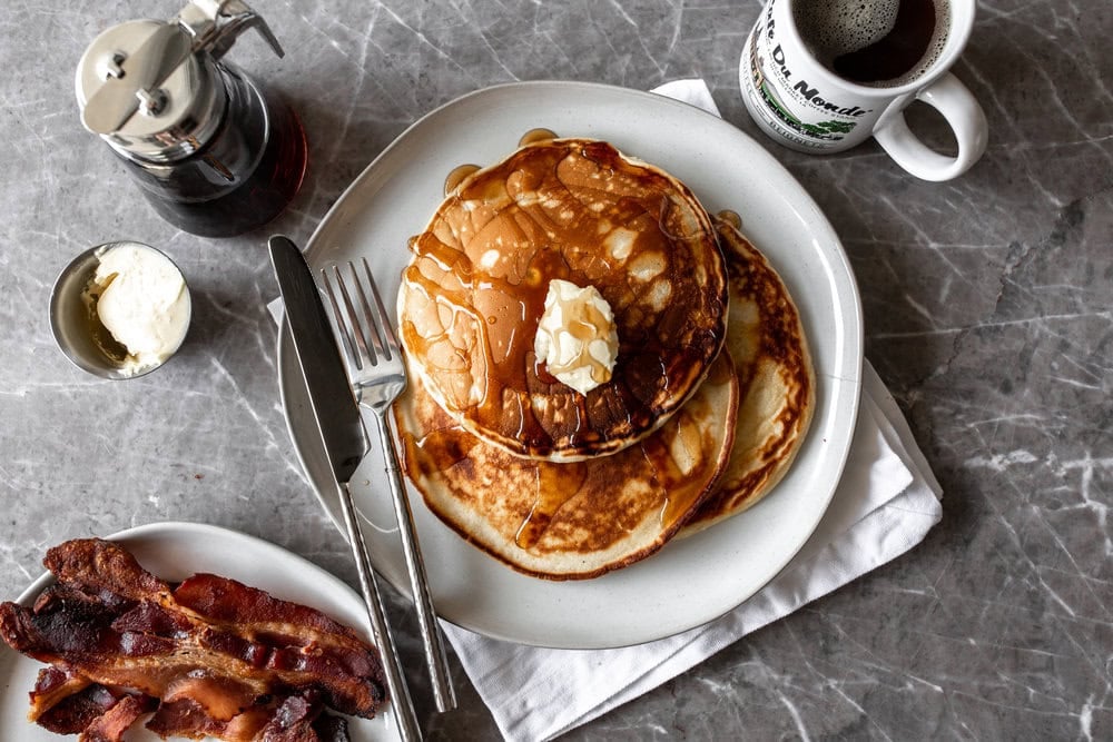 DinerStyle Buttermilk Pancakes Cooking with Cocktail Rings
