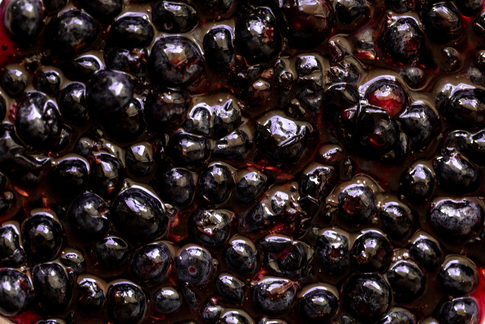 macerated Blueberry filling