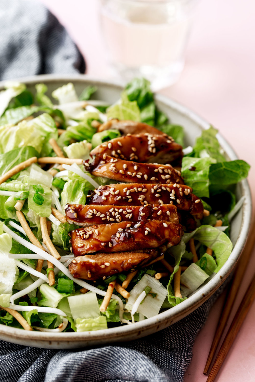 Crispy Teriyaki Chicken Salad recipe from Cooking with Cocktail rings