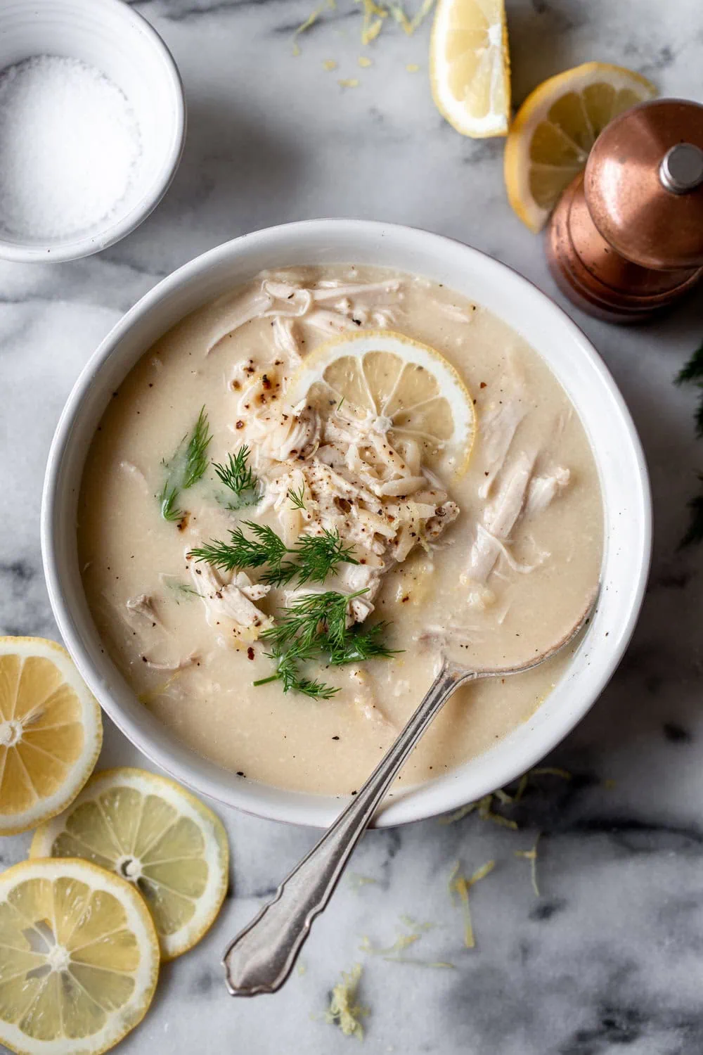 Greek Lemon-Egg Chicken Soup (Avgolemono) recipe with rice