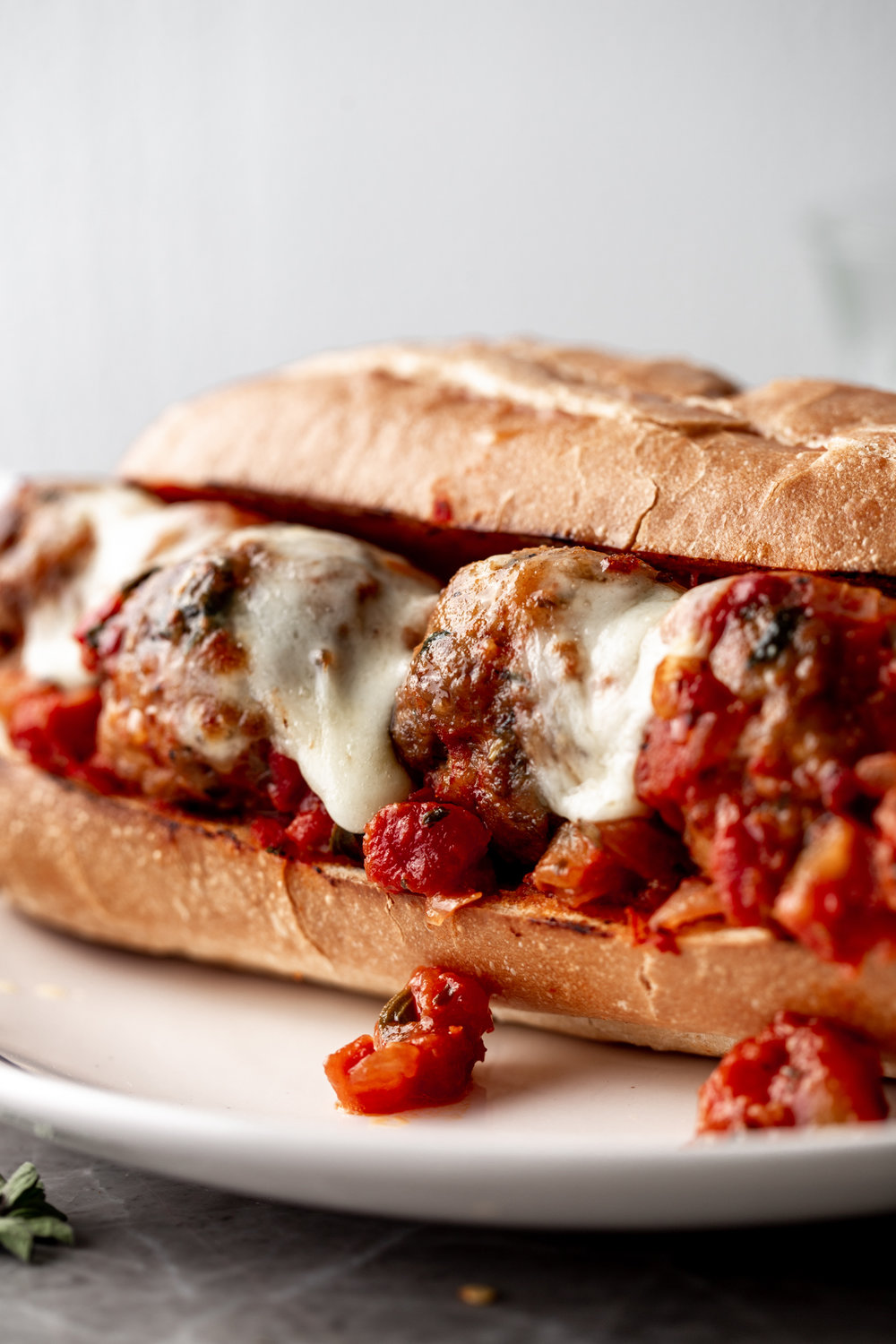 Meatball Subs With Spicy Beef And Pork Meatballs Cooking With