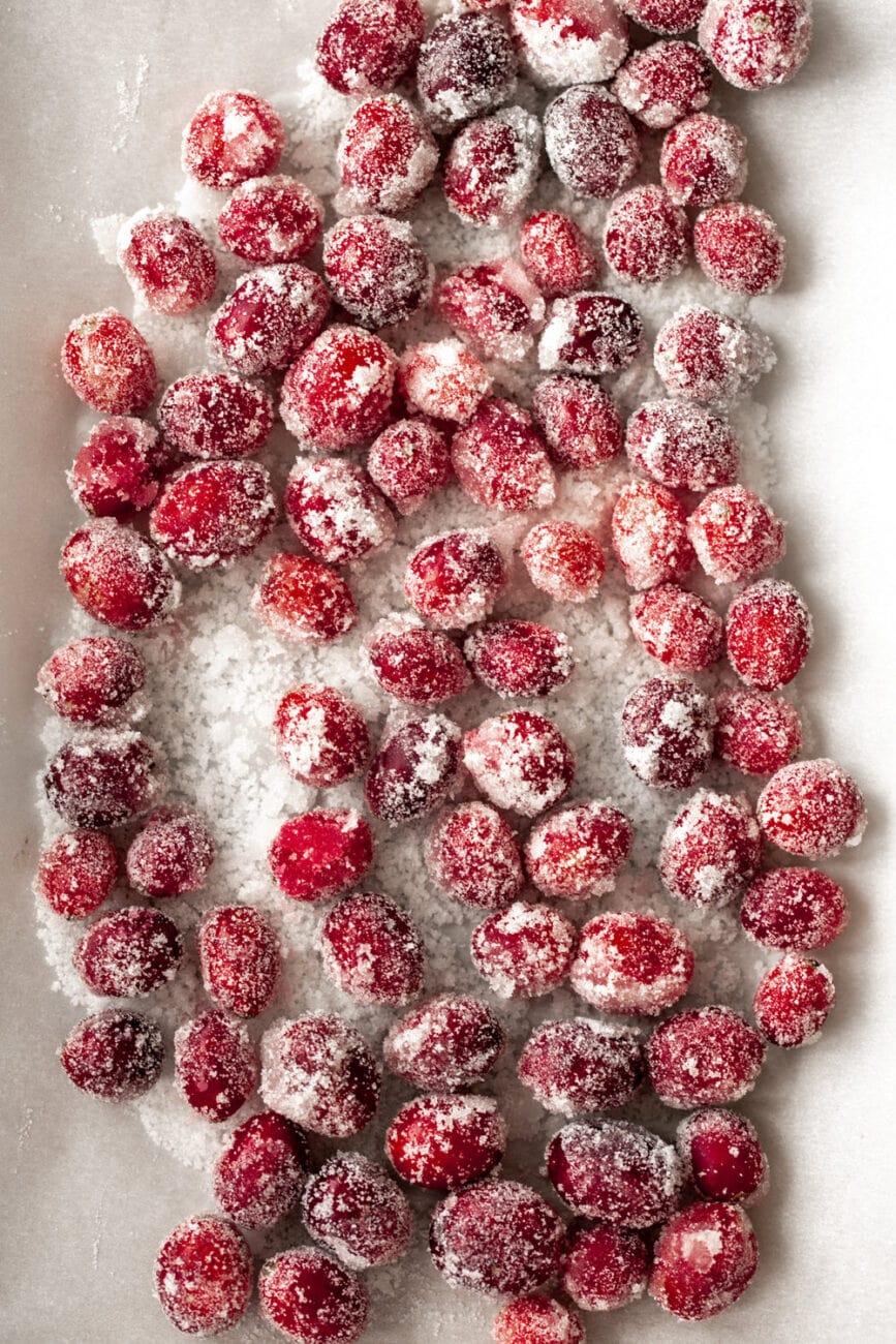 sugared cranberries.