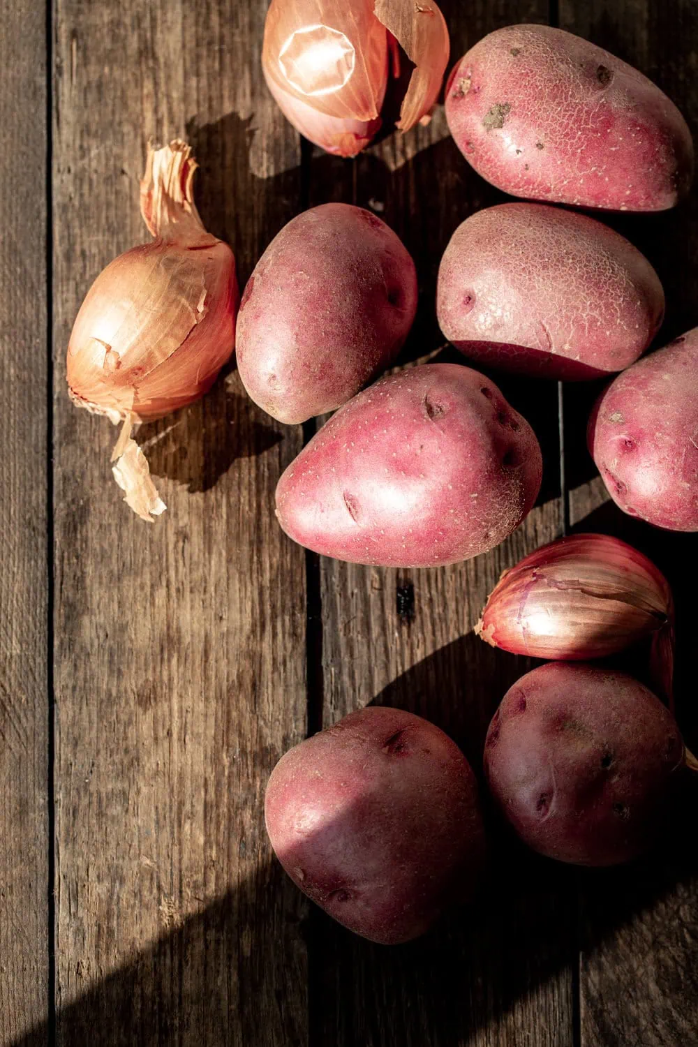 red potatoes and shallots ingredients thanksgiving side november