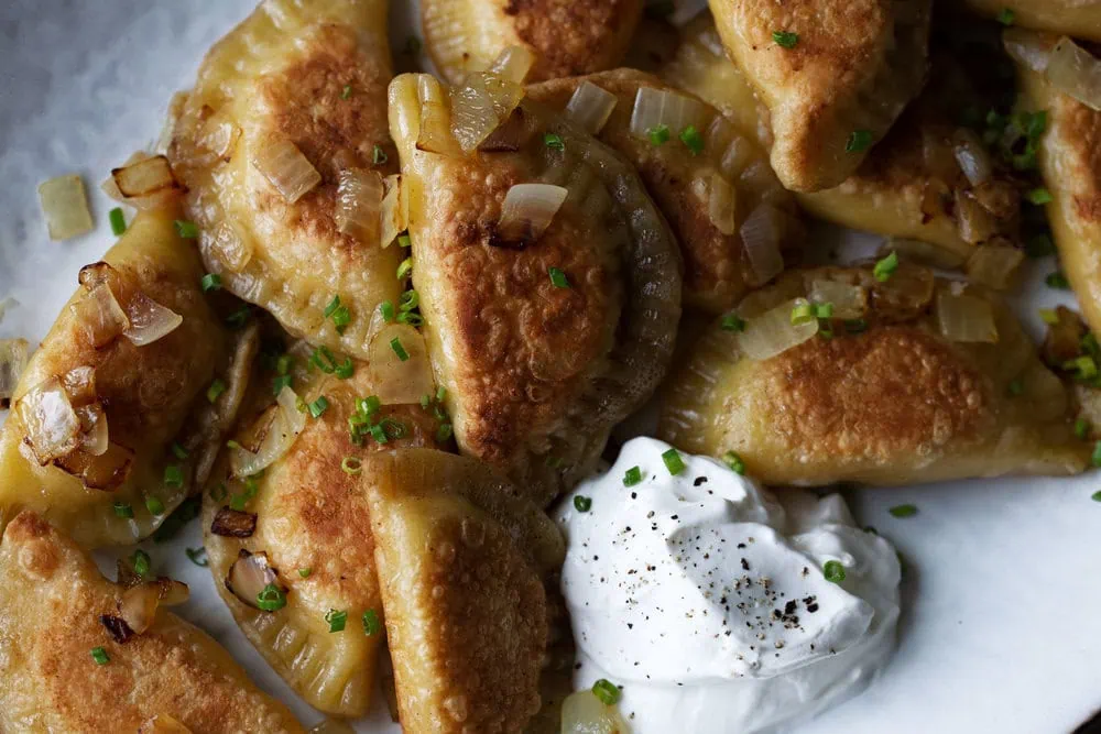 Potato and Cheese Pierogies recipe from cooking with cocktail rings polish dinner