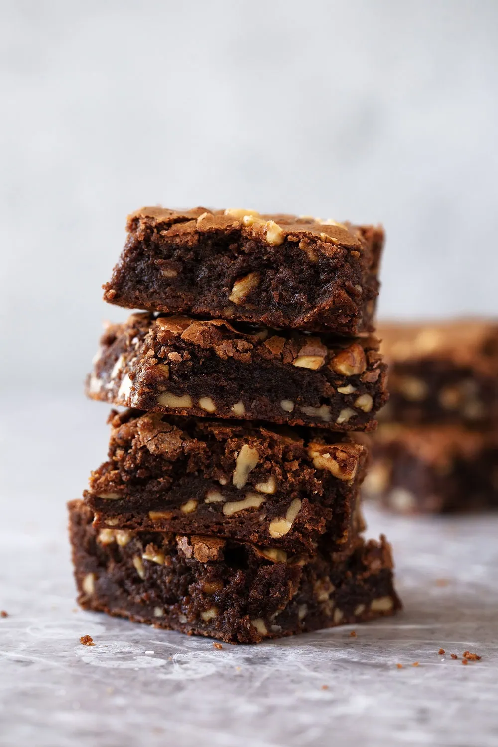Homemade brownies spiced with cayenne, nutmeg, ginger and cinnamon inspired by Mexican hot chocolate