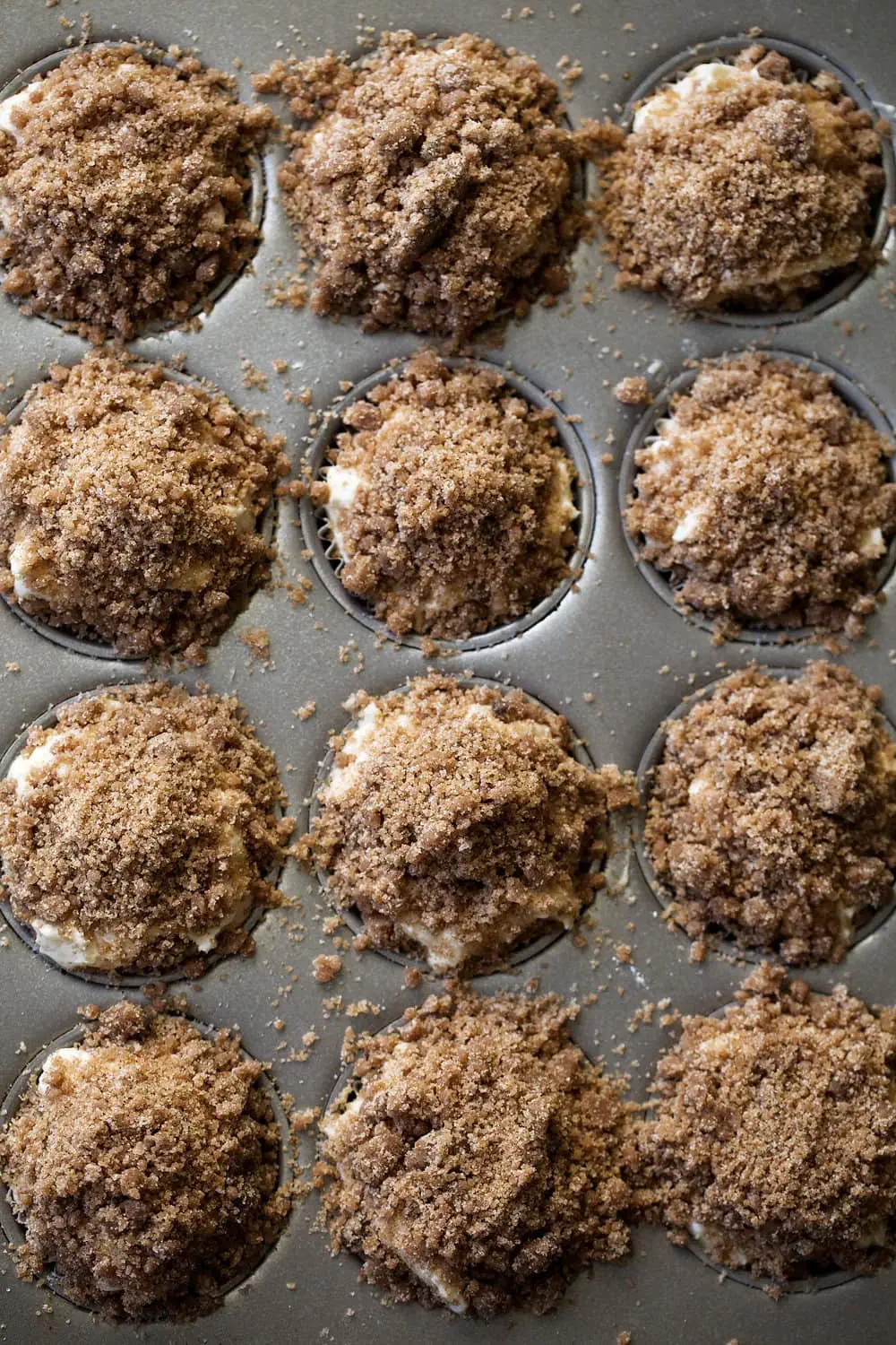 coffee cake streusel muffins from cinnamon streusel top