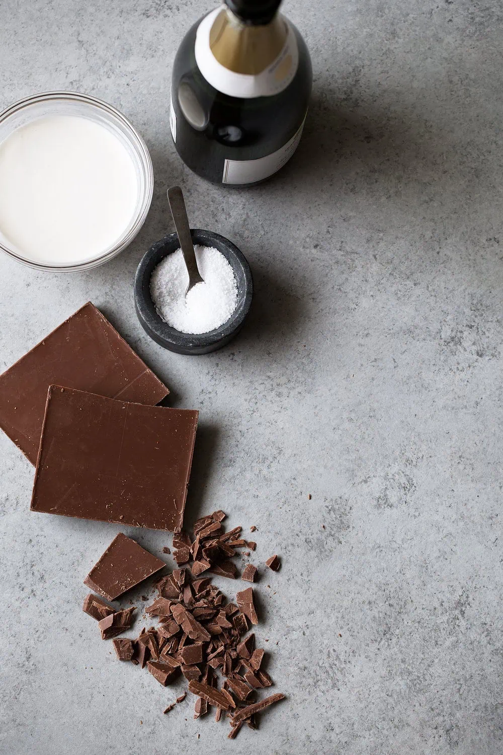 chocolate bars sea salt and heavy cream truffles ingredients