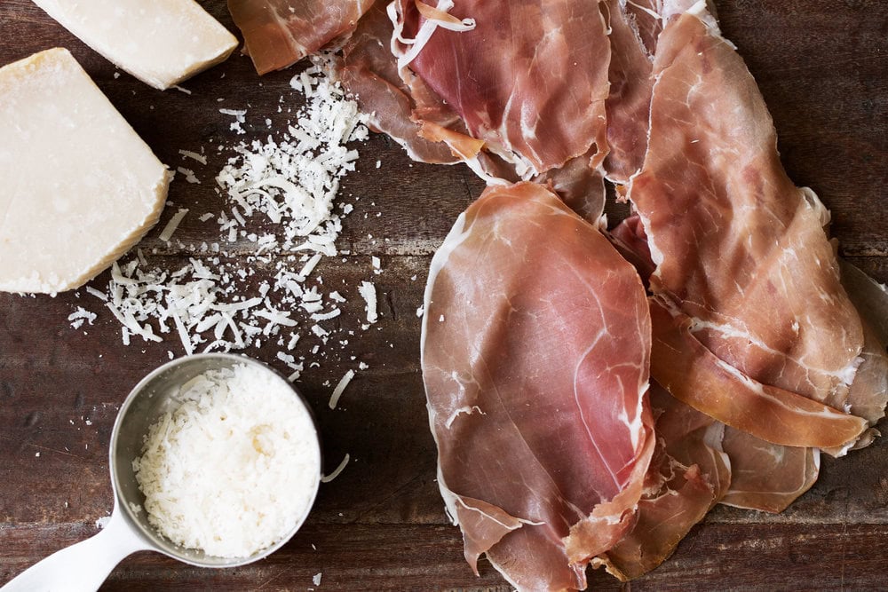 Cacio e Pepe Slow Scrambled Eggs with Prosciutto Cooking with