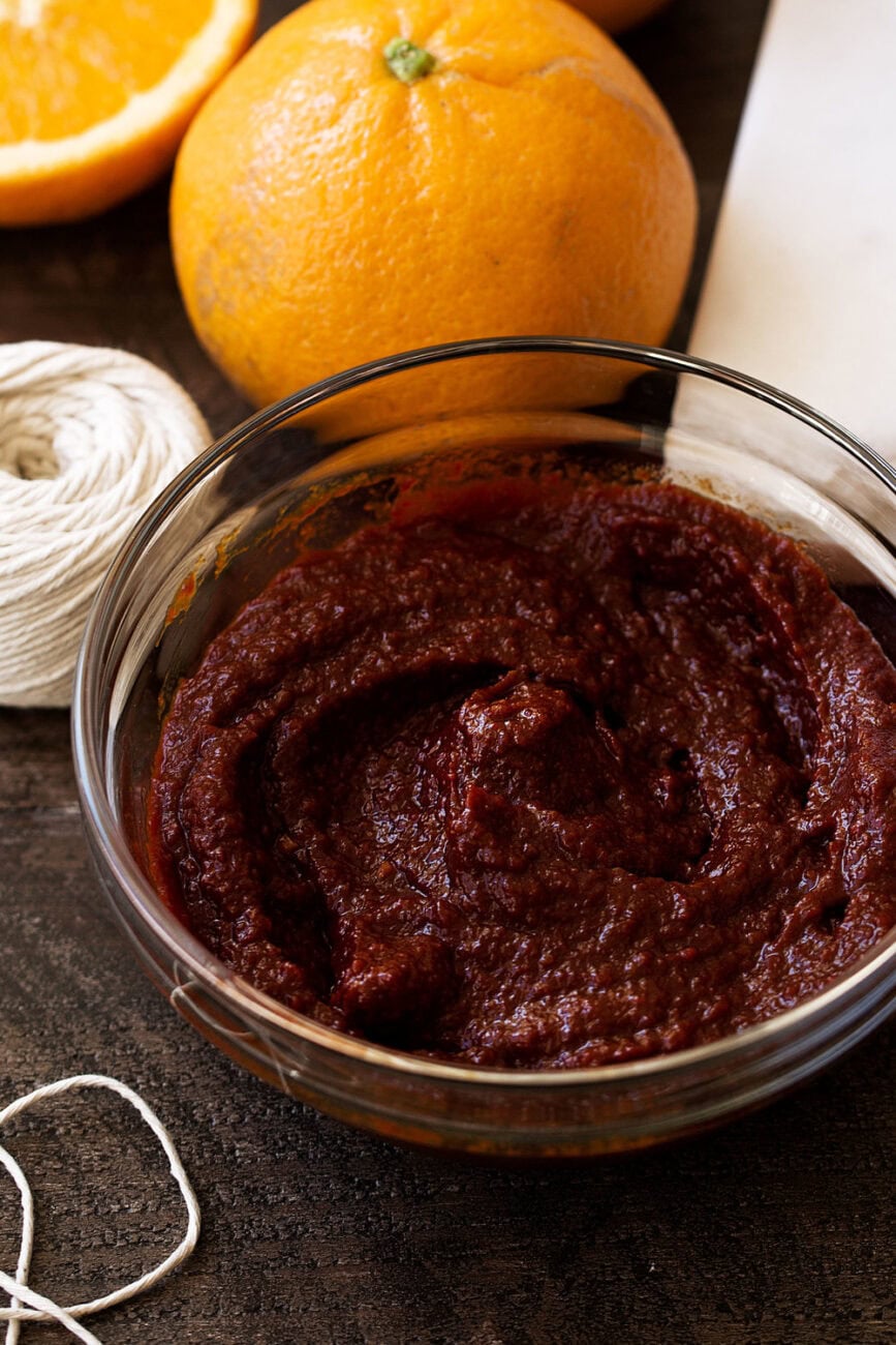 blended homemade chili paste.