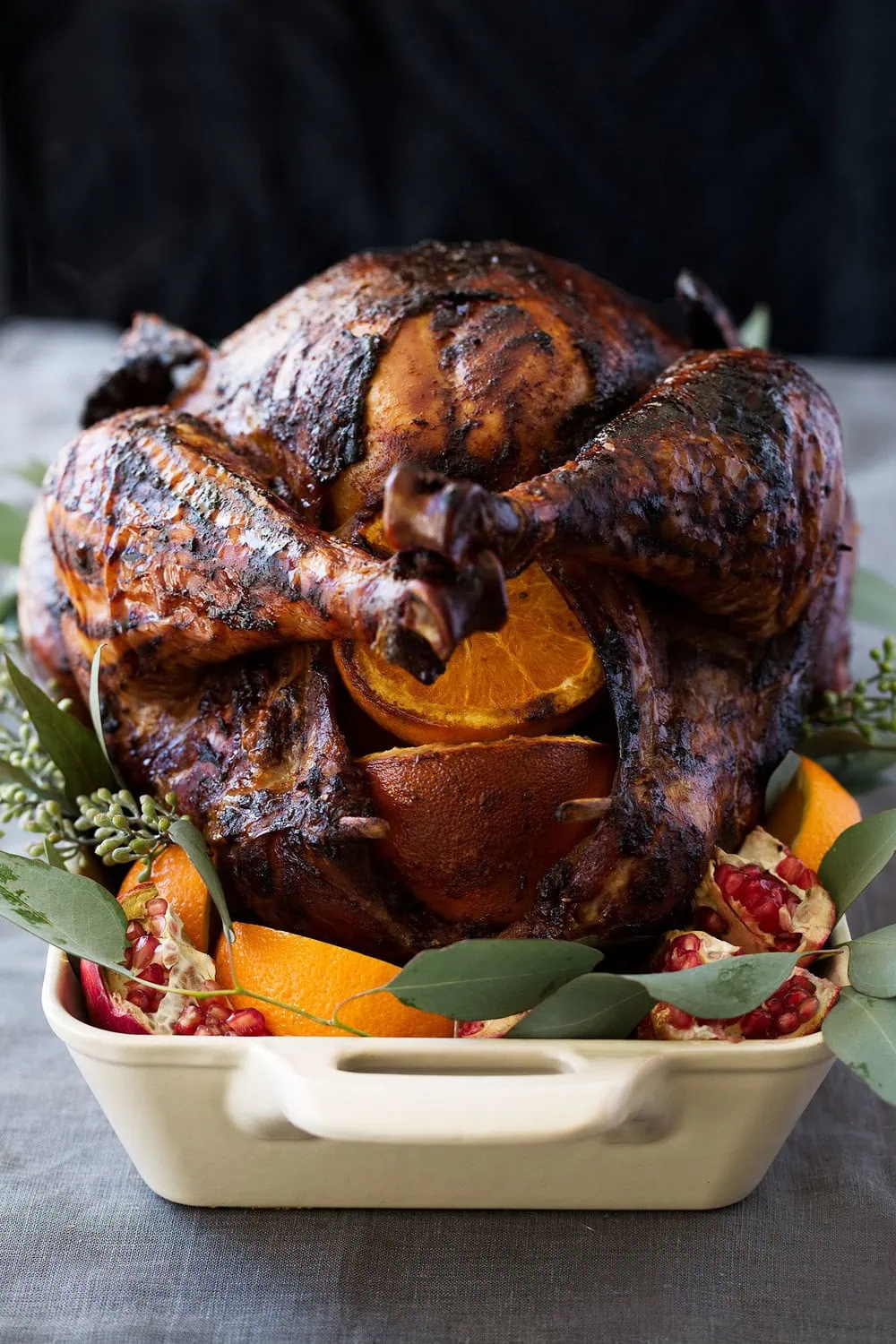 how to make chili rubbed turkey with orange 