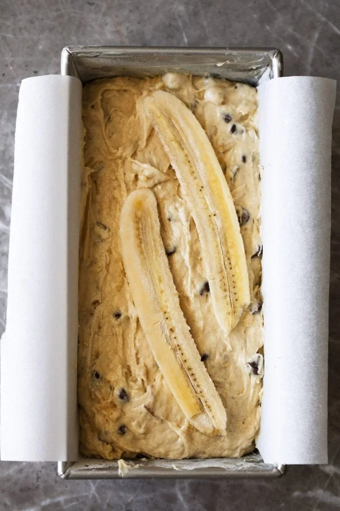 banana bread with chocolate chips