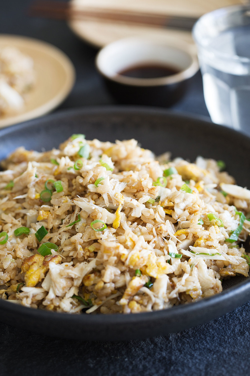 side view fried rice
