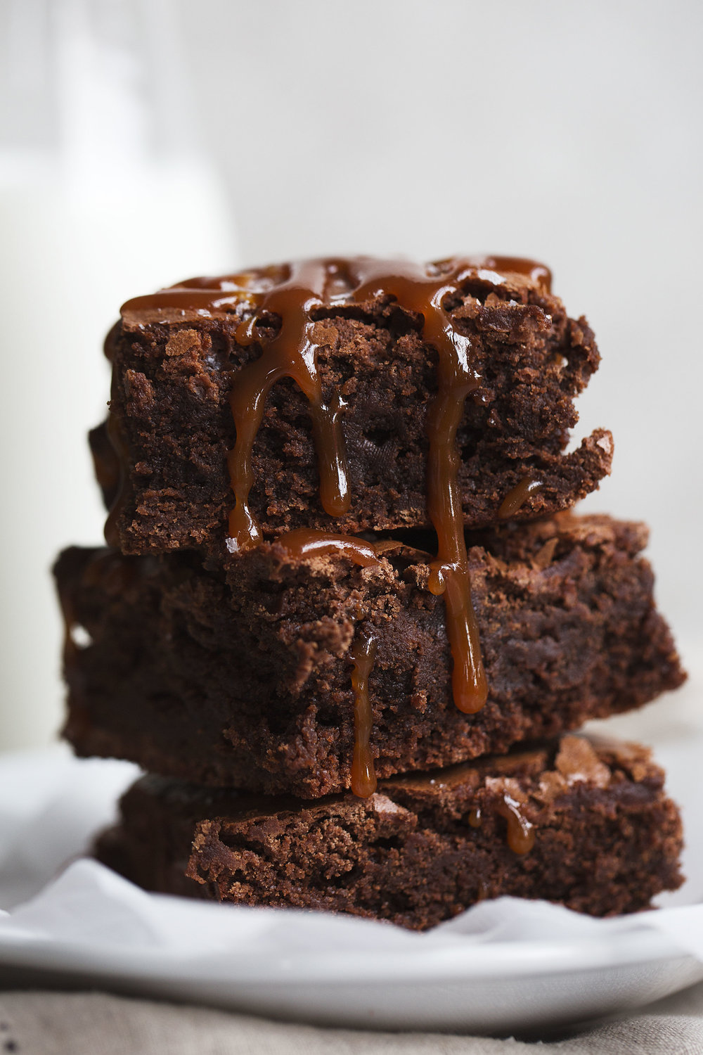 Sea Salt Caramel Fudge Brownies