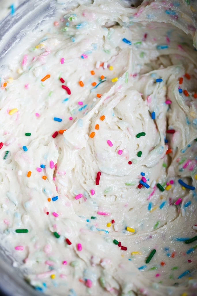 Cereal Milk Funfetti Cupcake batter