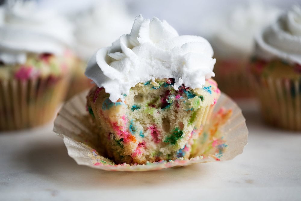 Cereal Milk Funfetti Cupcakes Cooking with Cocktail Rings