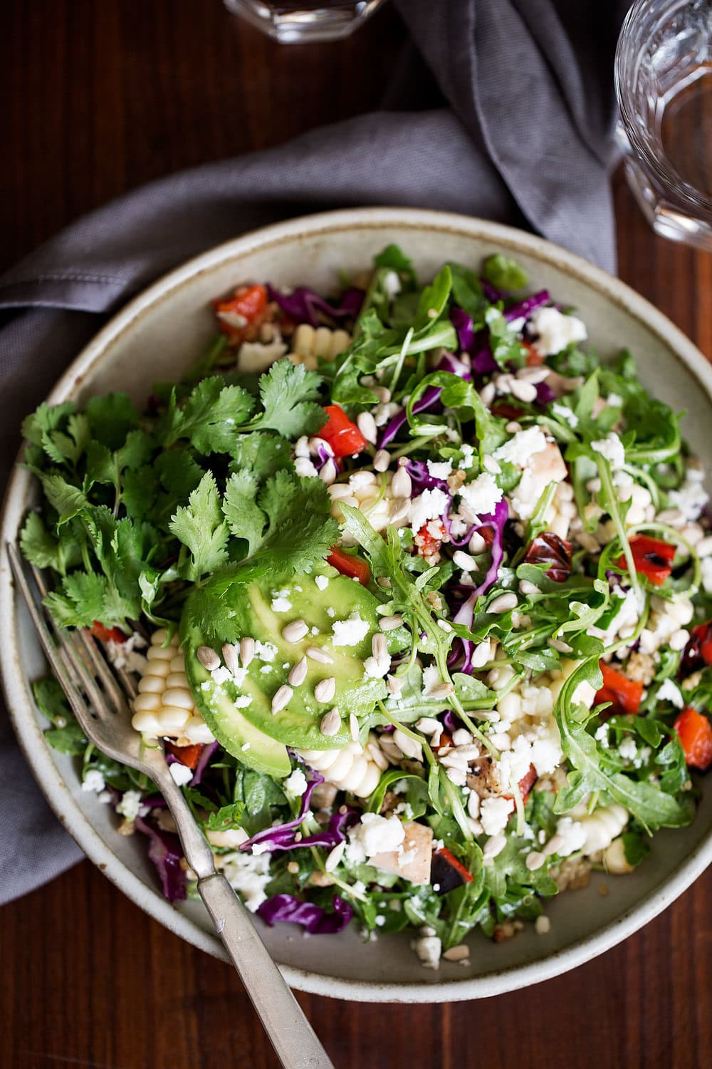 mexican corn elote grain bowl