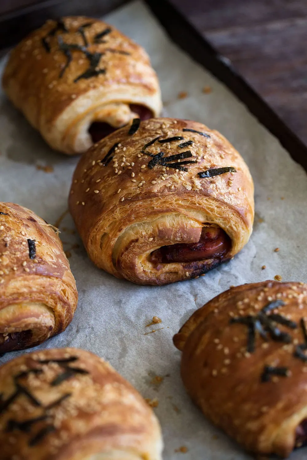 spam musubi and kimchi croissants