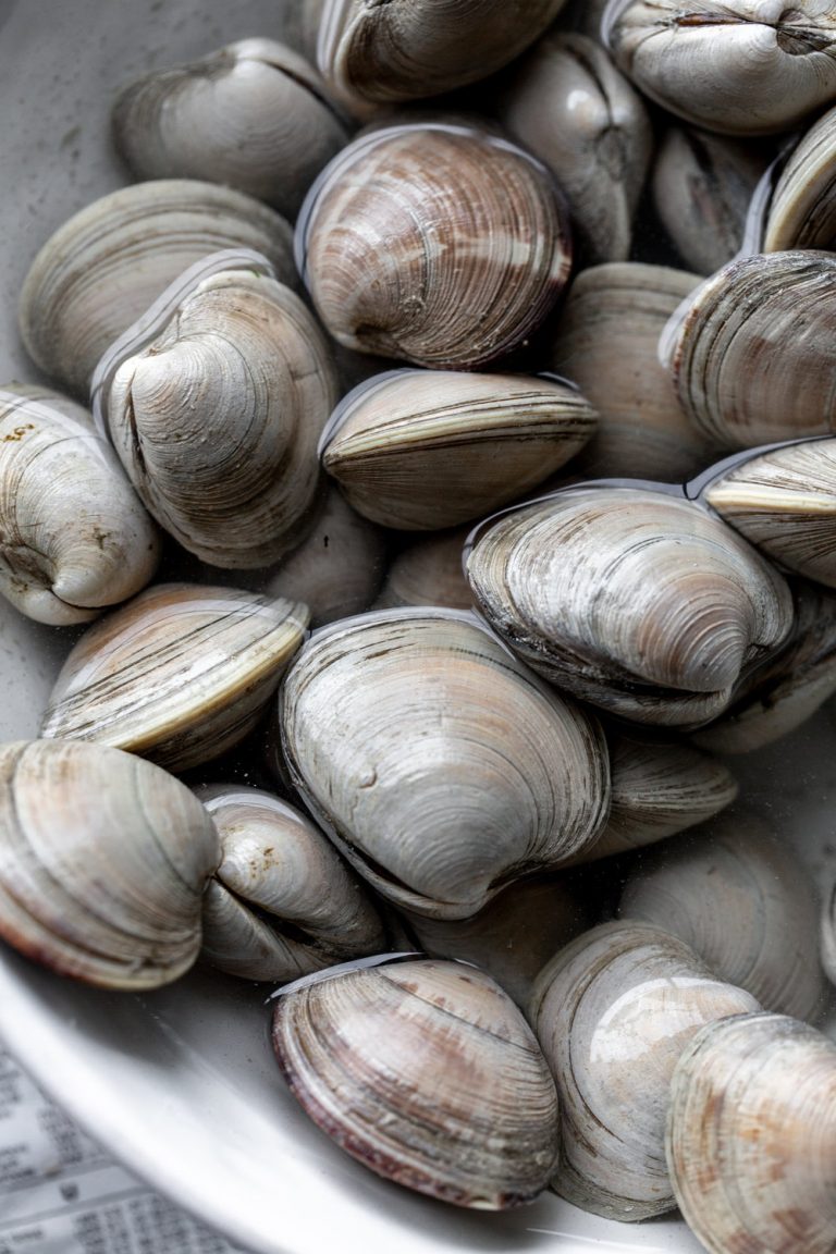 Clams in White Wine Sauce with Serrano Garlic Butter Cooking with