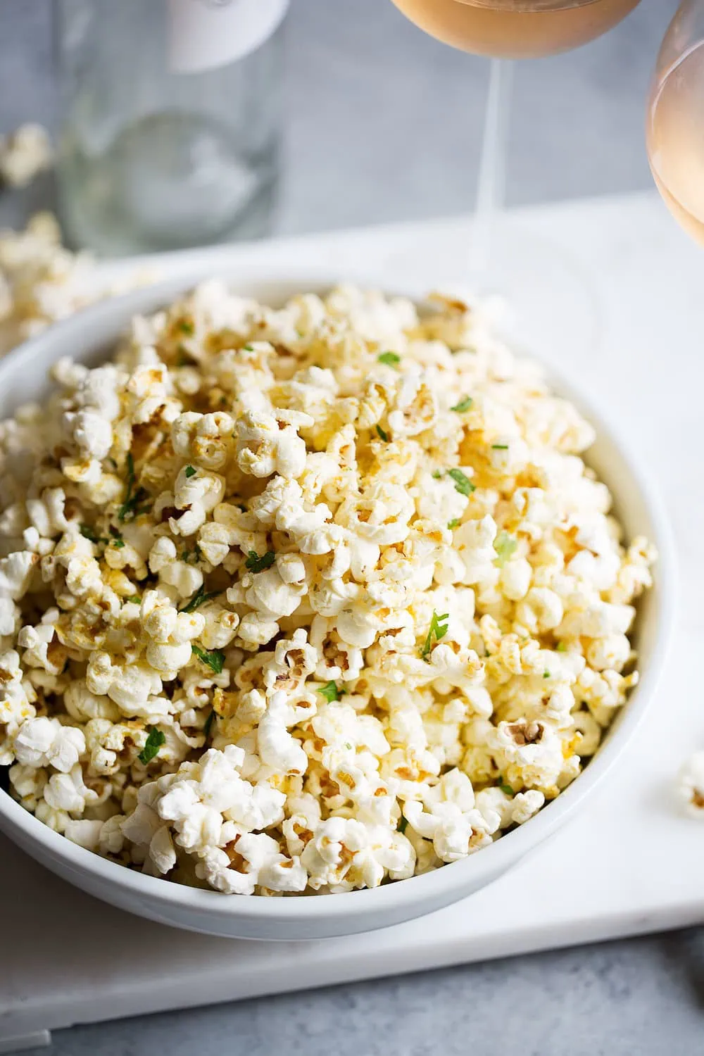 cheesy garlic parmesan popcorn