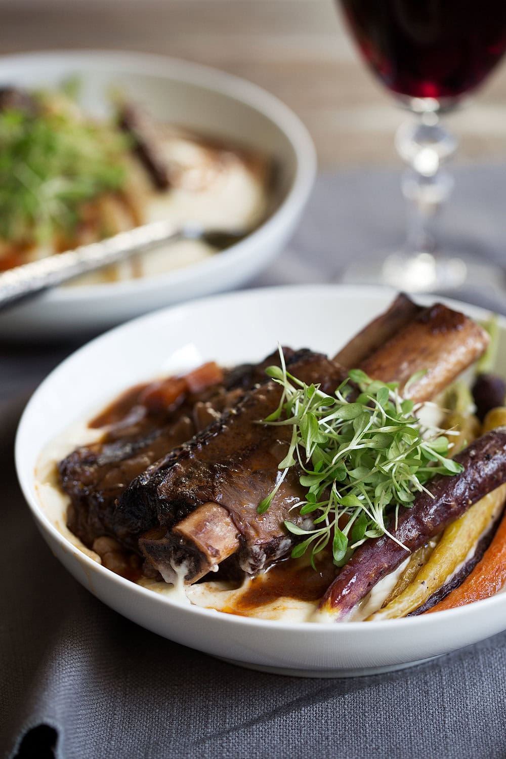 red wine braised short ribs