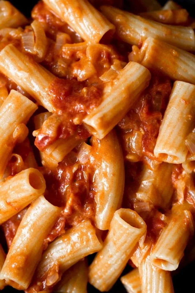 Spicy Rigatoni - Menus for Valentines Day at Home