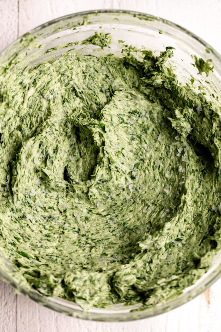 ramps blended into butter.