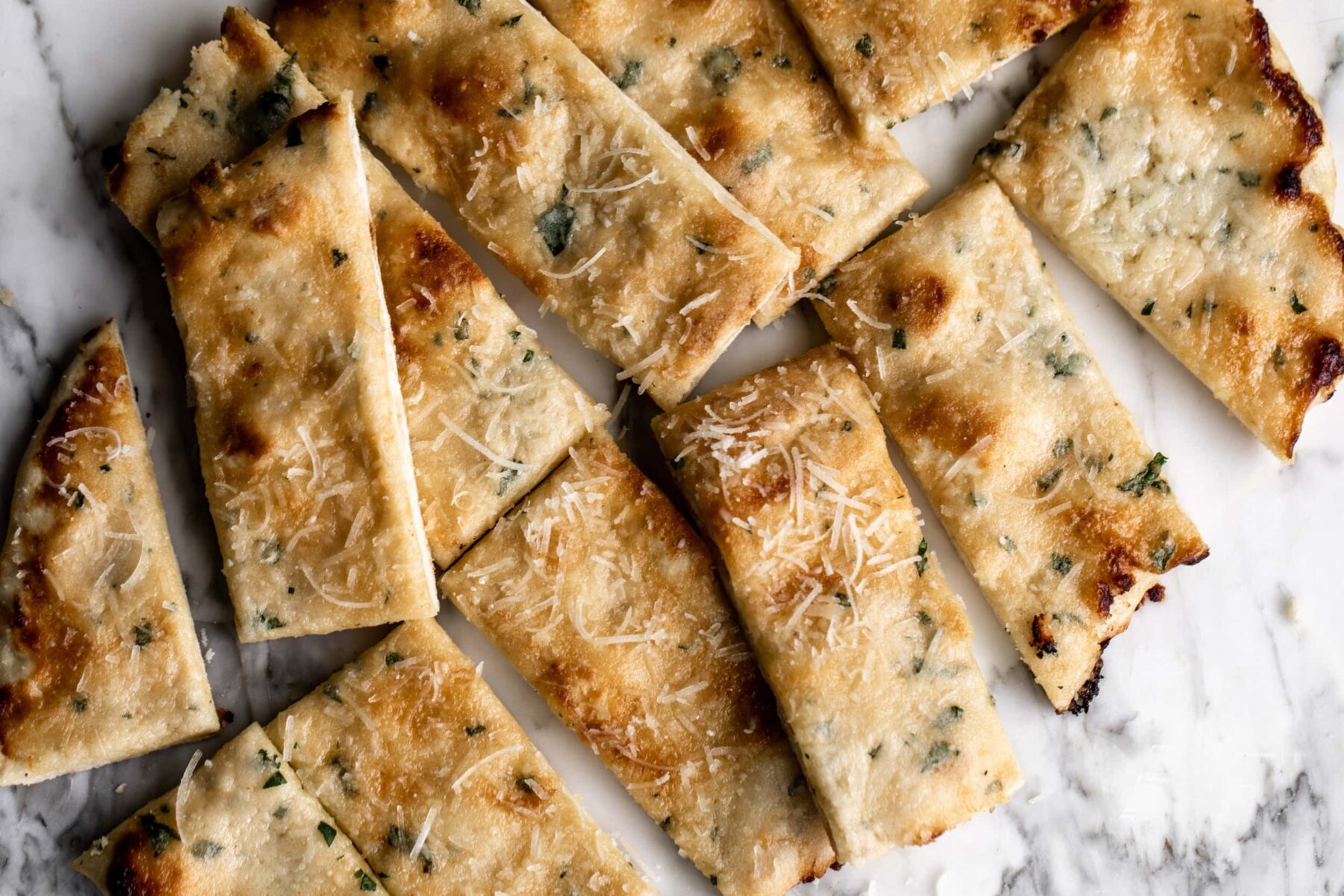 Cheesy Garlic Flatbread Recipe.