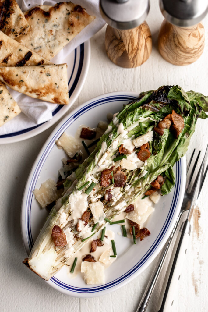 Grilled Caesar Salad with Bacon recipe