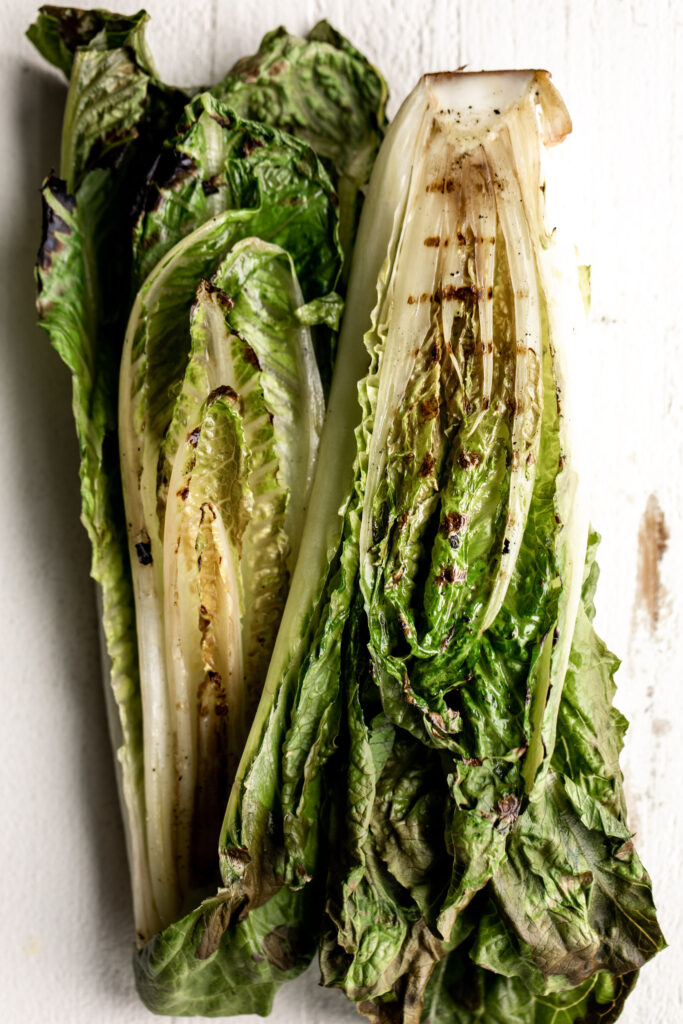 Grilled Caesar Salad with Bacon