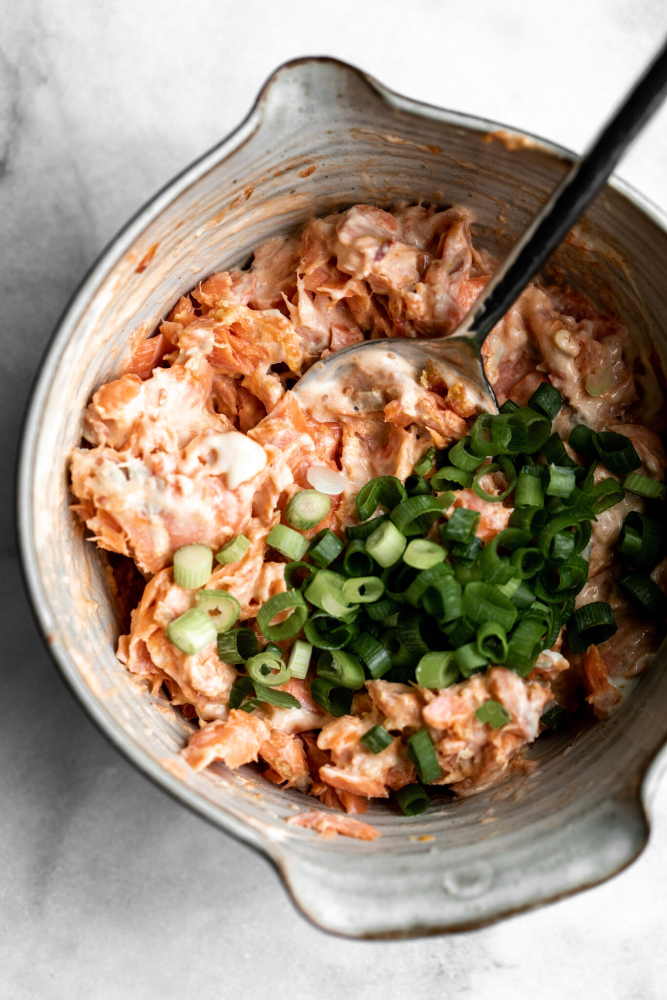 Baked Spicy Salmon Hand Rolls Cooking with Cocktail Rings